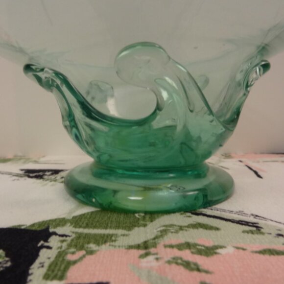 Hand Blown Glass Decorative Bowl, made in Durango, Colorado - Picture 3 of 5